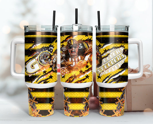 Pittsburgh Steelers Tumbler 40oz Png,  40oz Tumbler Skinny  27