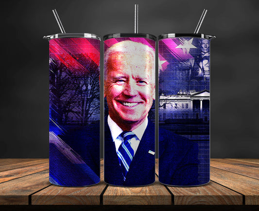 Joe Biden 2024 Tumbler Wrap,Joe Biden 2024 ,Presidential Election 2024 ,Race To The White House 27