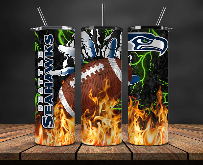 Seattle Seahawks  Tumbler Wrap, Fire Hand Tumbler Wrap DS 27