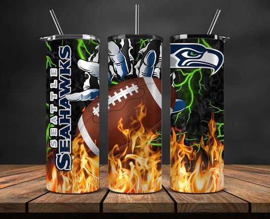 Seattle Seahawks  Tumbler Wrap, Fire Hand Tumbler Wrap DS 27