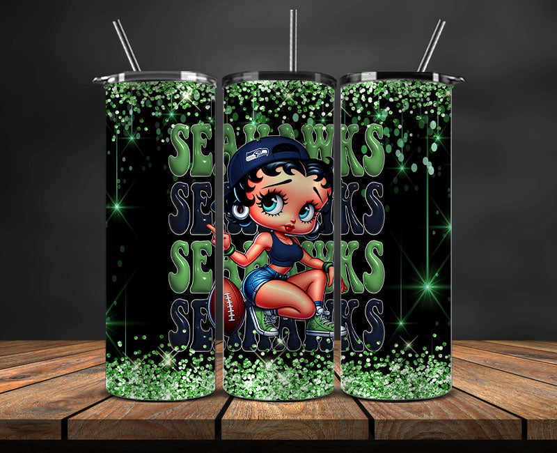 Seattle Seahawks Tumbler Wraps, NFL Tumbler Wrap By AI, AI Tumbler Wrap 27