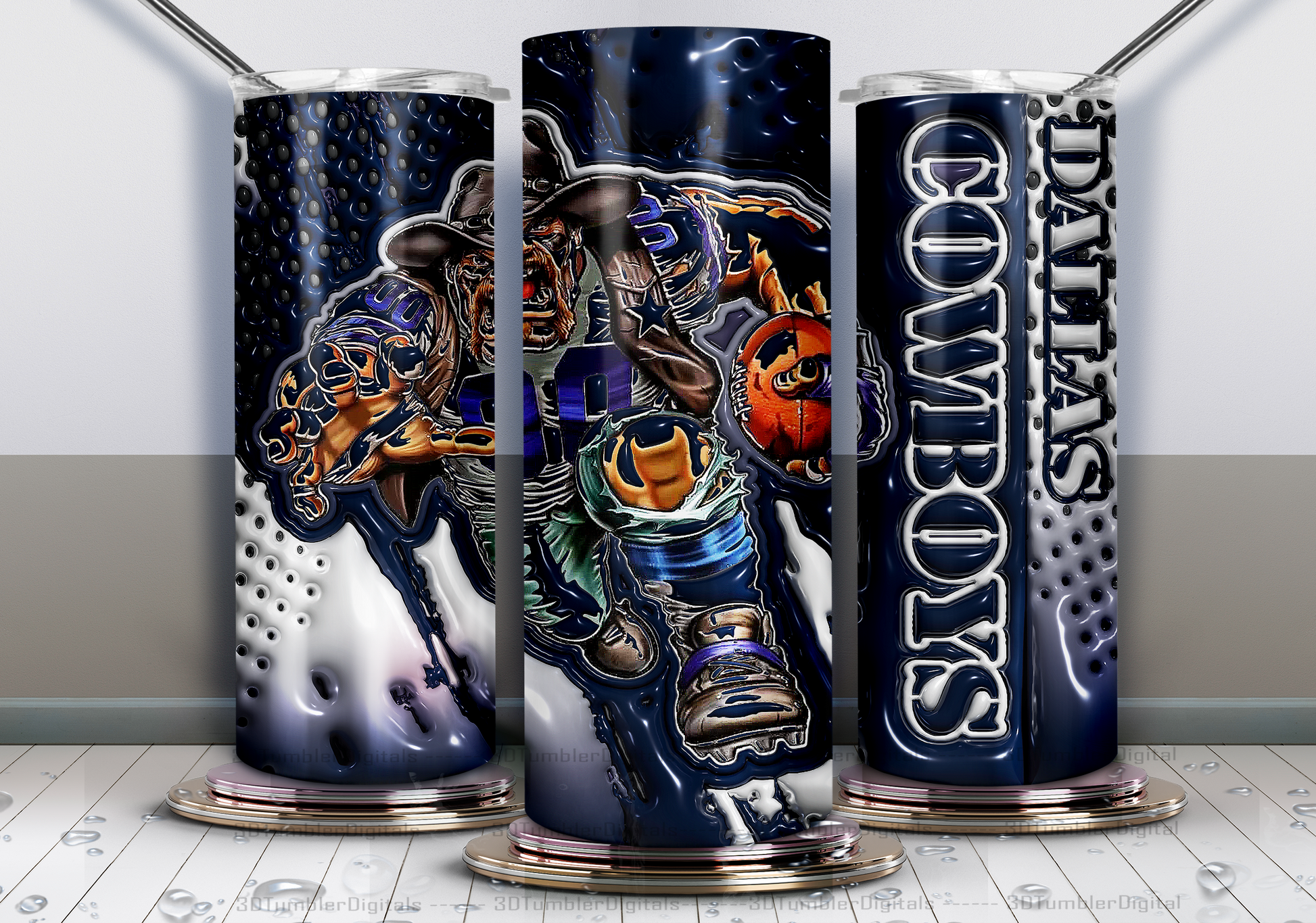 NFL Dallas Cowboys Personalized Can & Bottle Wrap