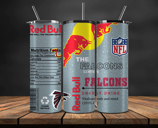 Atlanta Falcons Tumbler Wraps, NFL Red Bull Tumbler Wrap 29