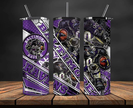 Ravens Football Png , Football Tumbler Png ,Sport Tumbler Wrap 02