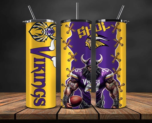 Minnesota Vikings Tumbler, Vikings Logo, Mascot Football Png 32