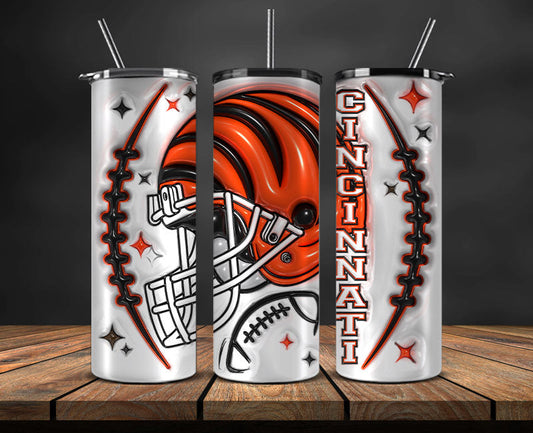 Cincinnati Bengals Inflated Puffy Tumbler Wraps , Nfl Tumbler Png 33