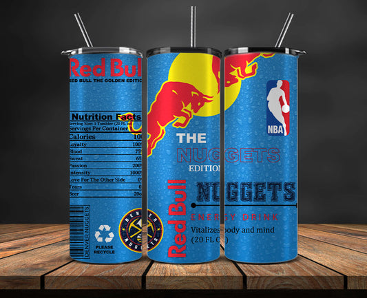 Denver Nuggets Tumbler Wraps, NBA Red Bull Tumbler Wrap 35