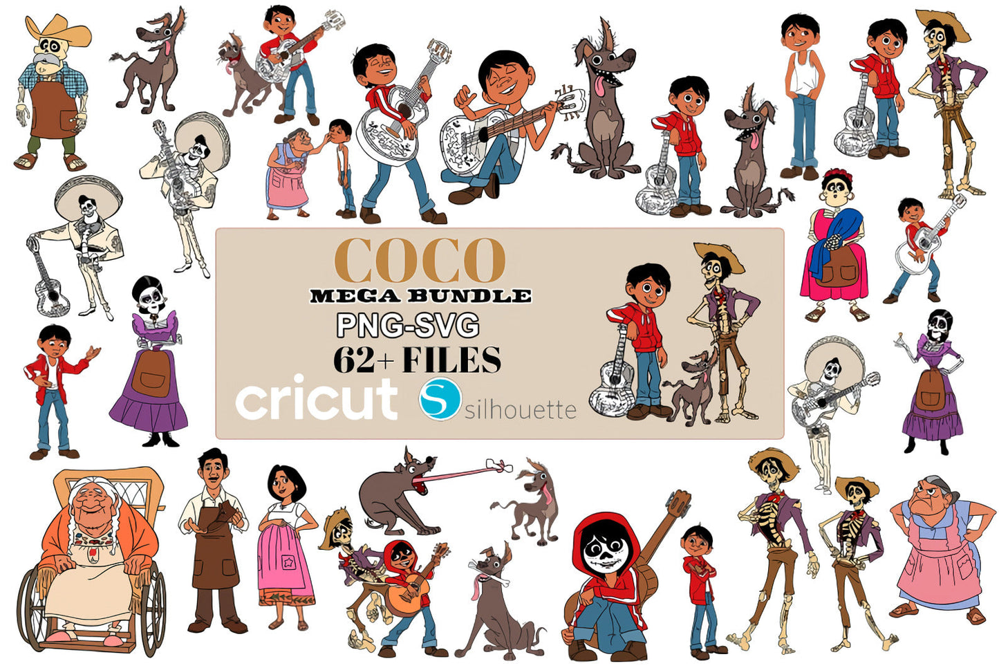 62 Coco Svg Bundle, Bundle Cartoon Svg 35