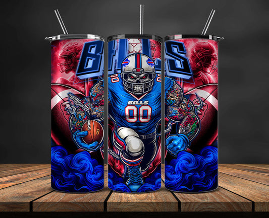 Buffalo Bills Tumbler Wrap, NFL Tumbler Wrap By AI, AI Tumbler Wrap 36