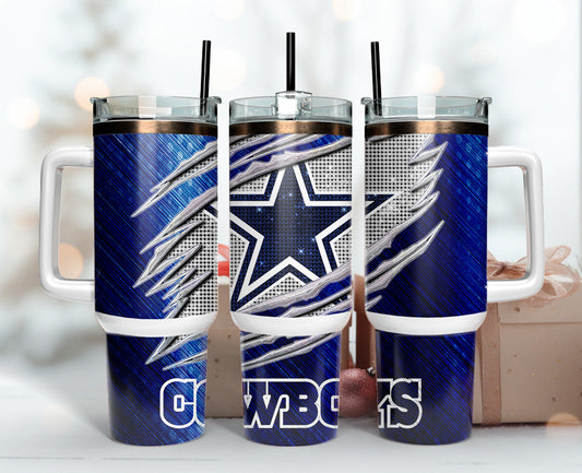 Dallas Cowboys Tumbler 40oz Png, 40oz Tumler Png 39