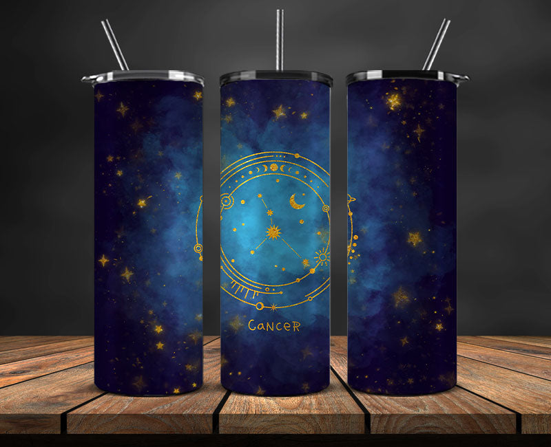 Zodiac Skinny Tumbler , Zodiac Tumbler Wrap Template 03