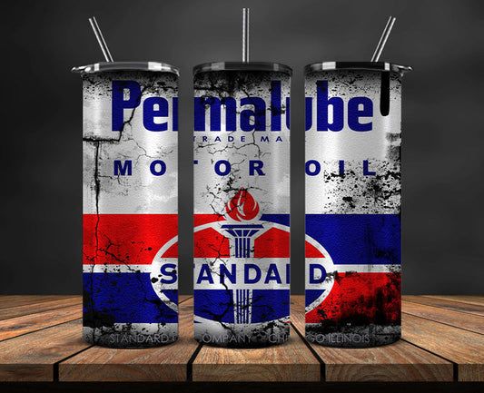 Oil Brands Vintage Art Design Tumbler Wraps,Tumbler Wrap,Tumble Png,Oli Car Tumbler 40