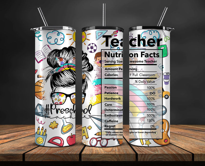 Teacher Tumbler ,Teacher Tumbler PNG, Teacher Tumbler Design Sublimation ,Teacher Tumbler Wrap 40