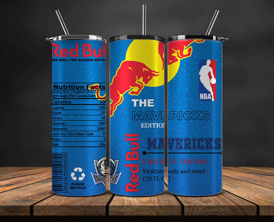 Dallas Mavericks Tumbler Wraps, NBA Red Bull Tumbler Wrap 40