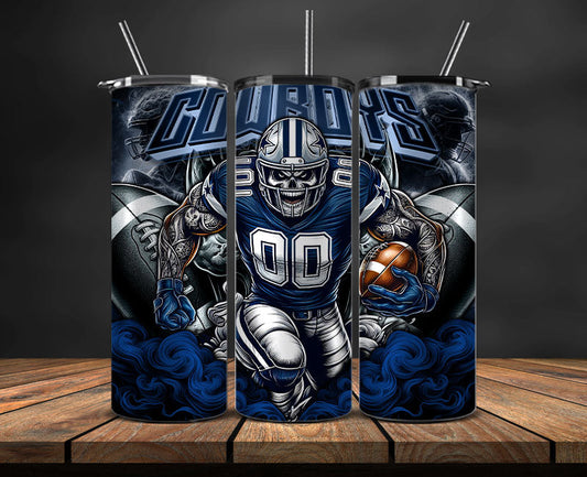 Dallas Cowboys Tumbler Wrap, NFL Tumbler Wrap By AI, AI Tumbler Wrap 41