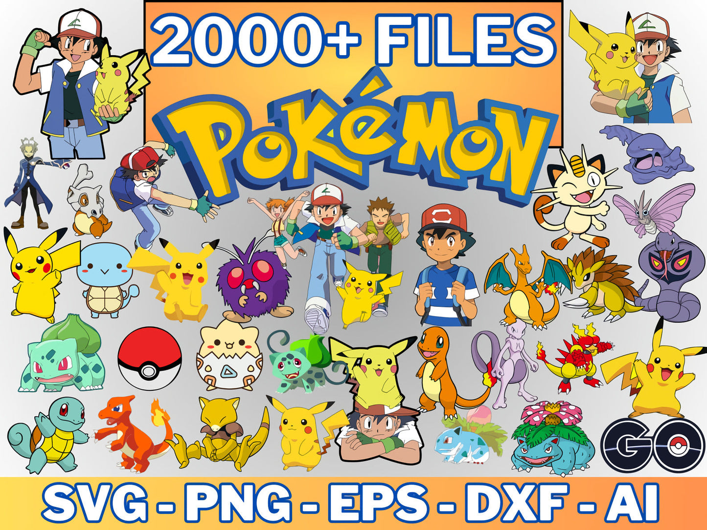 2000 Pokemon Svg Bundle, Bundle Cartoon Svg 42