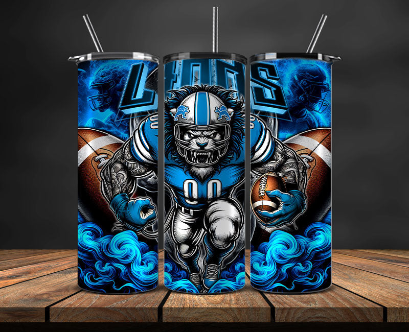 Detroit Lions Tumbler Wrap, NFL Tumbler Wrap By AI, AI Tumbler Wrap 43