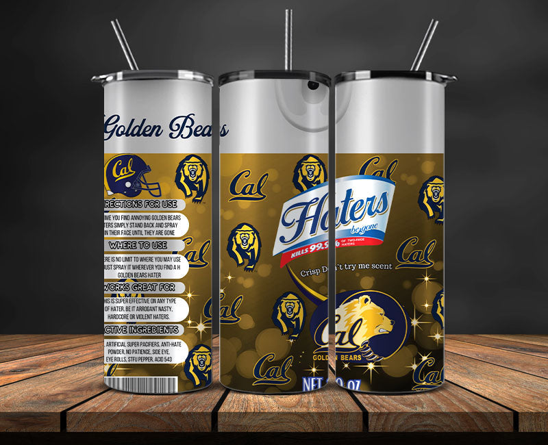 Golden Bears Haters BeGone Tumbler Wrap, College Haters BeGone Tumbler Png 45