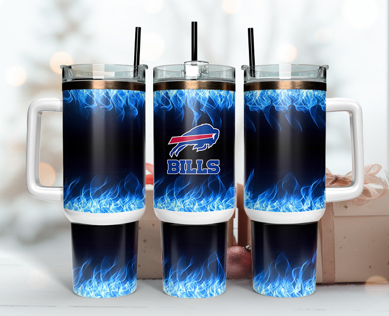 Buffalo Bills 40oz Tumbler,NFL Tumbler 40oz, 40oz Tumbler Sublimation Png , 40oz Tumbler Wrap 04