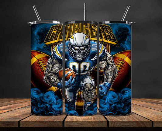 Los Angeles Chargers Tumbler Wrap, NFL Tumbler Wrap By AI, AI Tumbler Wrap 50