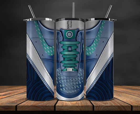 Seattle Mariners Tumbler Wrap , MLB Sneaker Tumbler Wrap 50