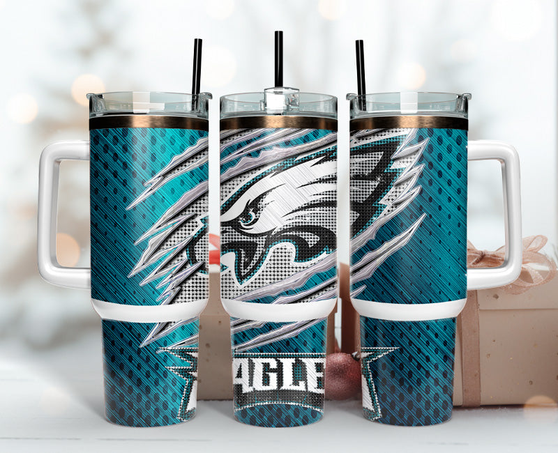 Philadelphia Eagles Tumbler 40oz Png, 40oz Tumler Png 56