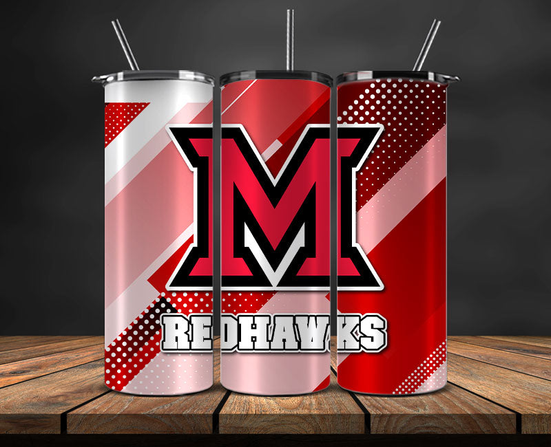 Miami University RedHawks Logo 20 oz Tumbler Png ,College Football 20 Oz Tumbler Wrap 57