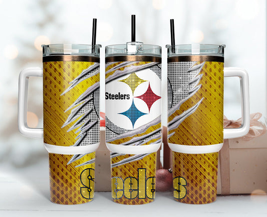 Pittsburgh Steelers Tumbler 40oz Png, 40oz Tumler Png 57