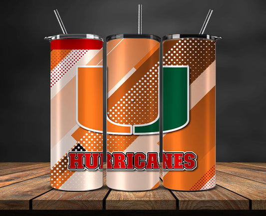 Miami Hurricanes Logo 20 oz Tumbler Png ,College Football 20 Oz Tumbler Wrap 58