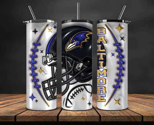 Baltimore Ravens Inflated Puffy Tumbler Wraps , Nfl Tumbler Png 59