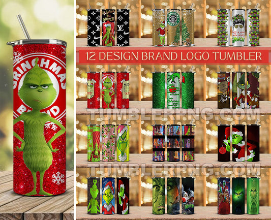 Bundle Christmas Tumbler Wraps, Christmas Tumbler Design 19