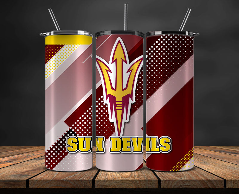 Sun Devils Logo 20 oz Tumbler Png ,College Football 20 Oz Tumbler Wrap 05