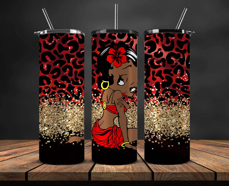 Betty Boop Skinny Tumbler Wrap, Betty Boop Tumbler Wrap ,Betty Boop Design 05