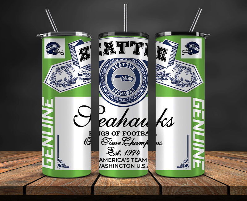 Seattle Seahawks  Tumbler Wrap,Vintage Budweise Tumbler Wrap DS 62