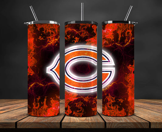 Chicago Bears Tumbler, Bears Logo Tumbler ,NFL Season 2023, Design 69