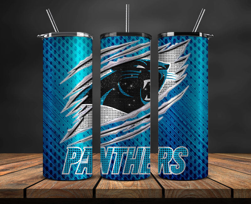 Carolina Panthers Tumbler Wraps ,Panthers Logo, Nfl Tumbler Png 69