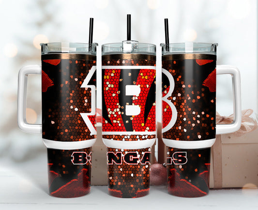 Cincinnati Bengals Tumbler 40oz Png, 40oz Tumler Png 69