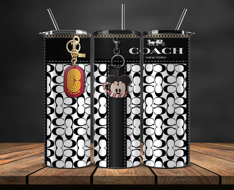 Coach Tumbler Wrap, Coach Tumbler Png ,Luxury Logo Fashion Png 06