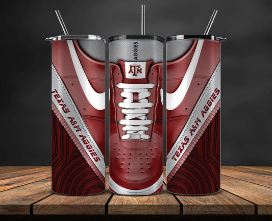 Texas AM Aggies Sneaker Tumbler Wrap , College Sneaker Tumbler Wrap 74