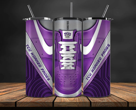 Tcu Horned Frogs Sneaker Tumbler Wrap , College Sneaker Tumbler Wrap 75