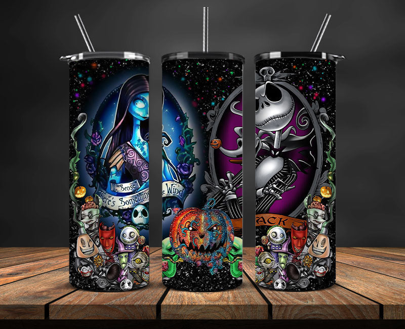 Nightmare Before Christmas , Jack Skellington Tumbler Png,Tumbler Wrap,Halloween Tumbler Wrap 07