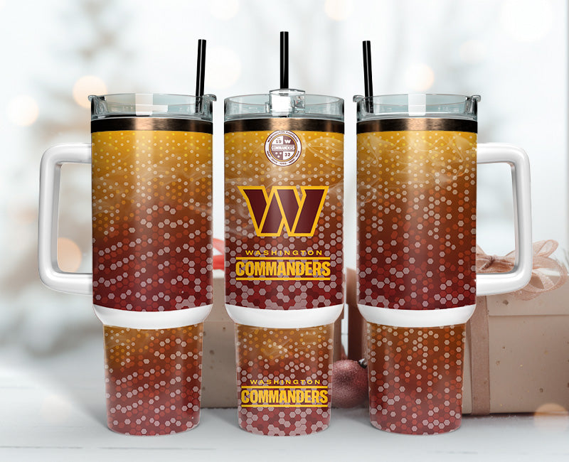 Washington Commanders Tumbler 40oz Png, 40oz Tumler Png 07