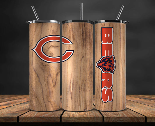 Chicago Bears Tumbler Wrap, NFL Logo Tumbler Png, NFL Design Png-80