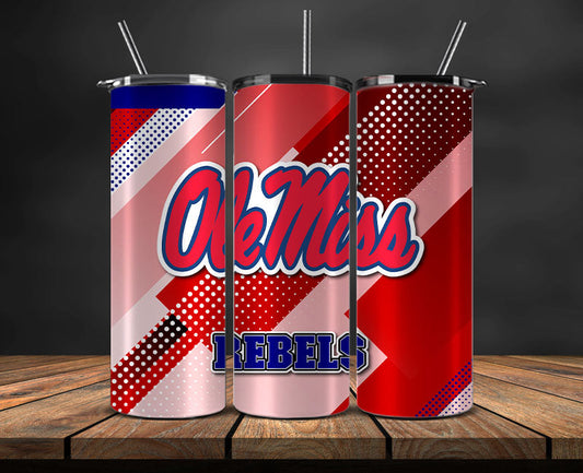 Ole Miss Rebels Logo 20 oz Tumbler Png ,College Football 20 Oz Tumbler Wrap 81