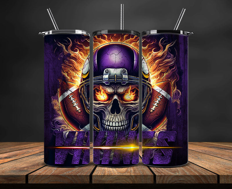 Minnesota Vikings Tumbler Wrap,NFL Tumbler Wrap By AI, AI Tumbler Design 85