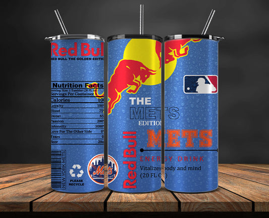 New York Mets Tumbler Wraps, MLB Red Bull Tumbler Wrap 86