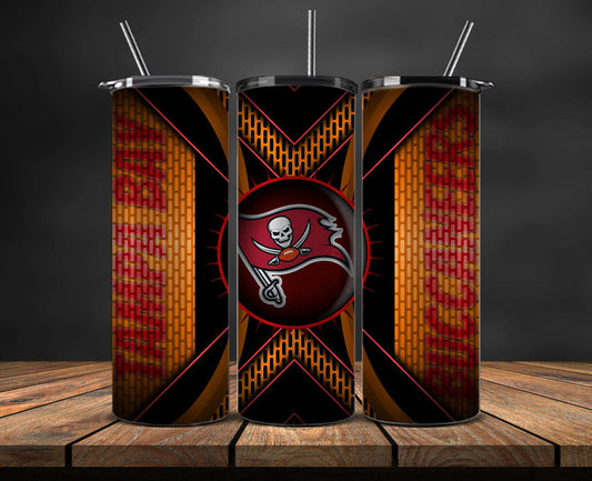 Tampa Bay Buccaneers Tumbler Wrap, NFL Logo Tumbler Png, NFL Design Png-86