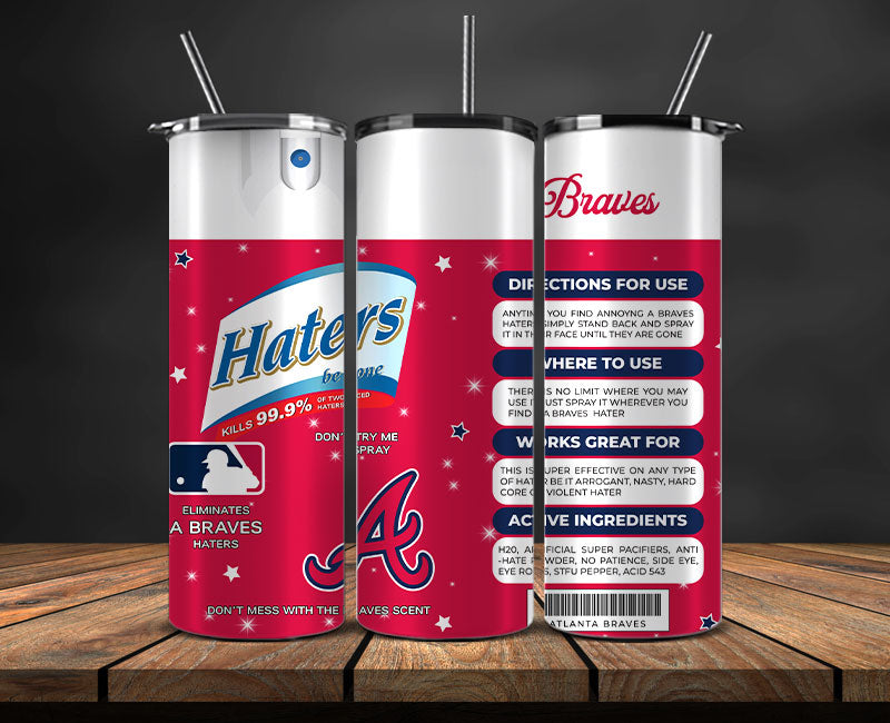 Atlanta Braves Tumbler Wrap, MLB Tumbler Pn , MLB Tumbler Wrap Design New-08