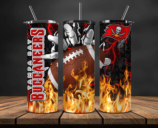 Tampa Bay Buccaneers Tumbler Wrap, Fire Hand Tumbler Wrap DS 08