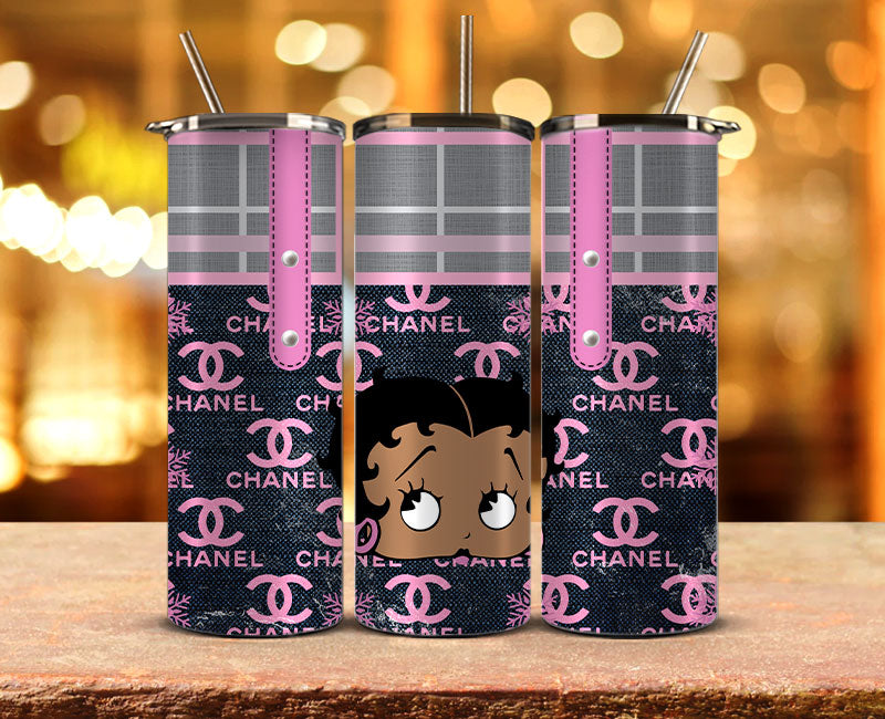 Chanel  Tumbler Wrap, Chanel Tumbler Png, Chanel Logo,Luxury Logo Brand 08